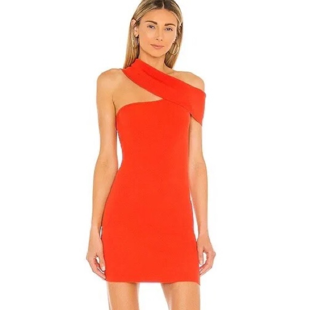 NBD red mini dress